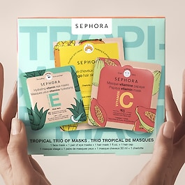 Tropical Mask Trio - Face, Eye And Hair Care Set
